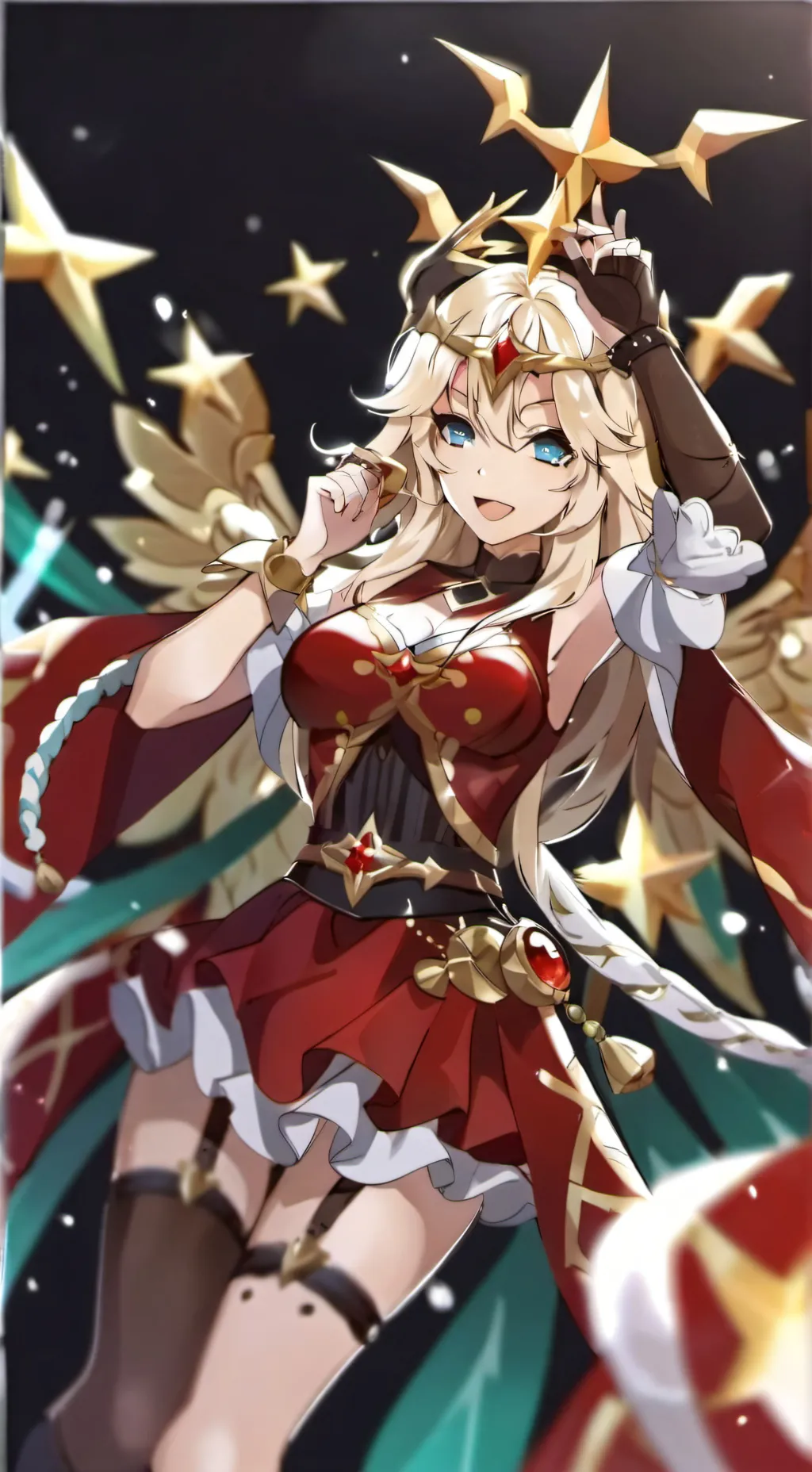 ai character: Battle for Natlan background