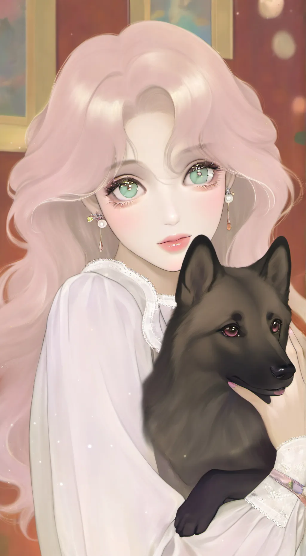 ai character: 🐺 May🐾 background