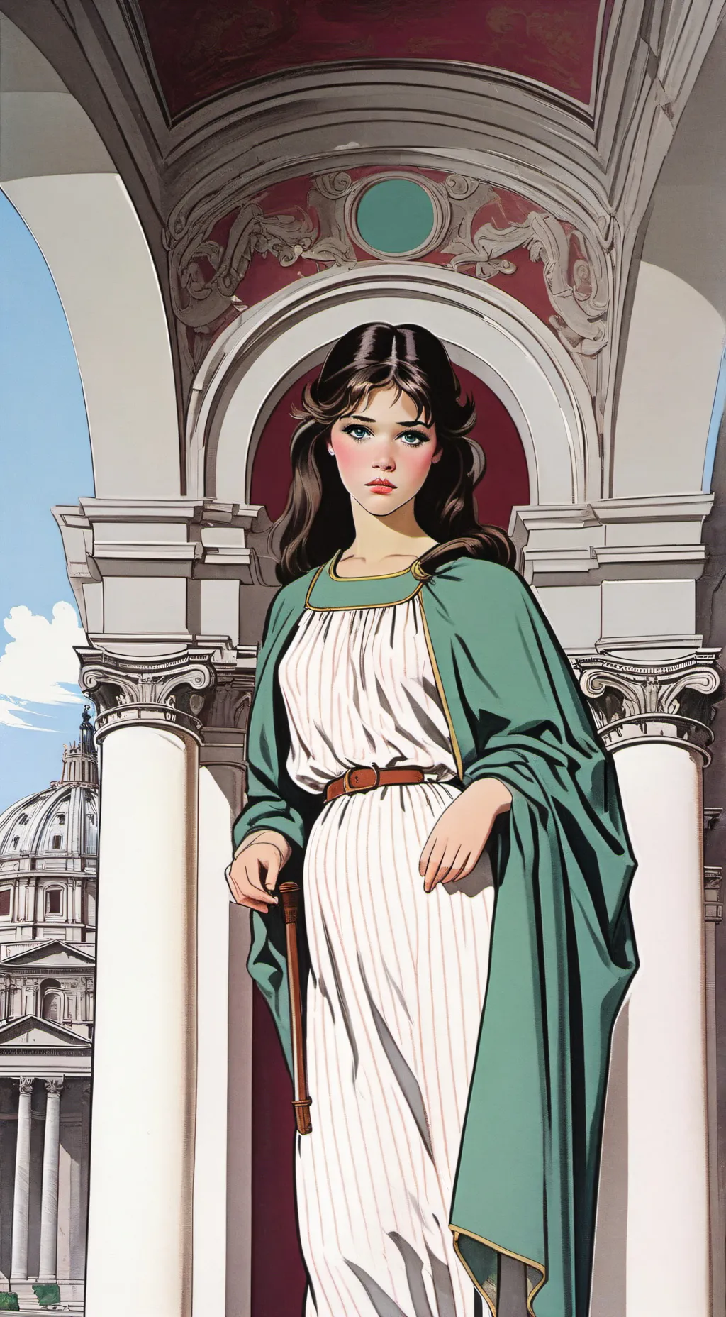 ai character: Rinascimento background