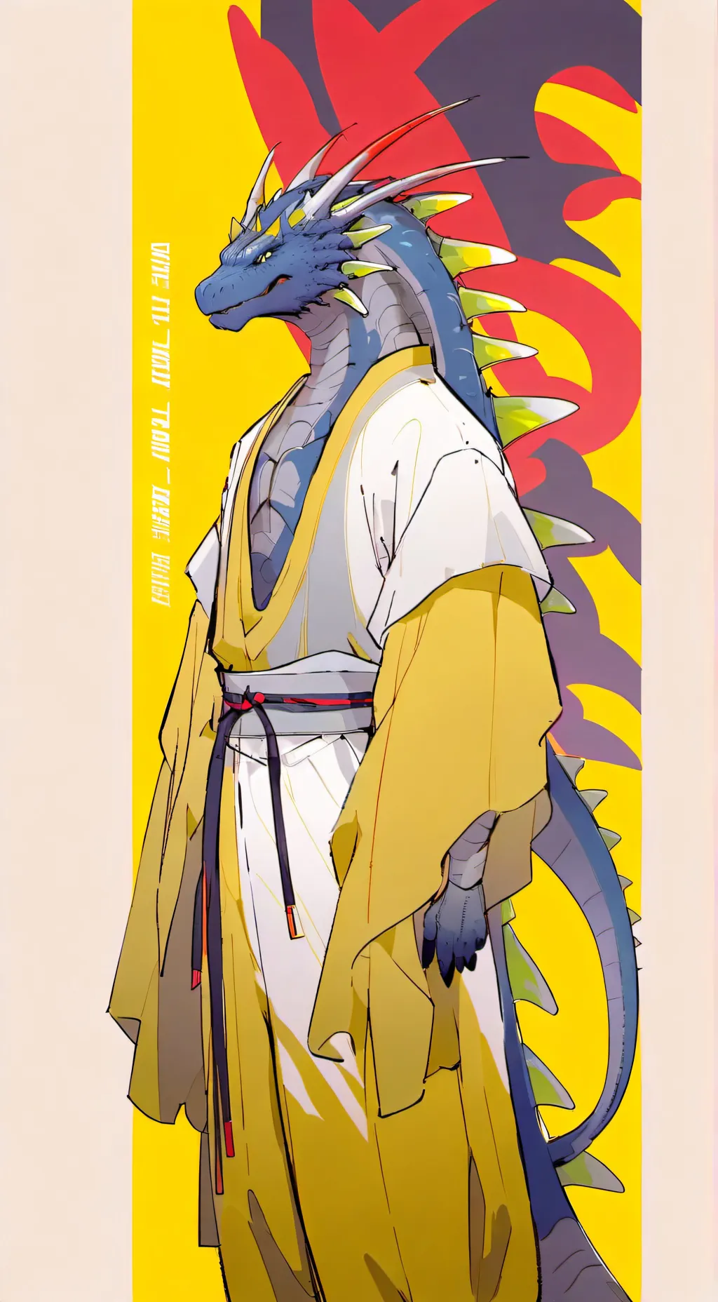 ai character: Goji suit background