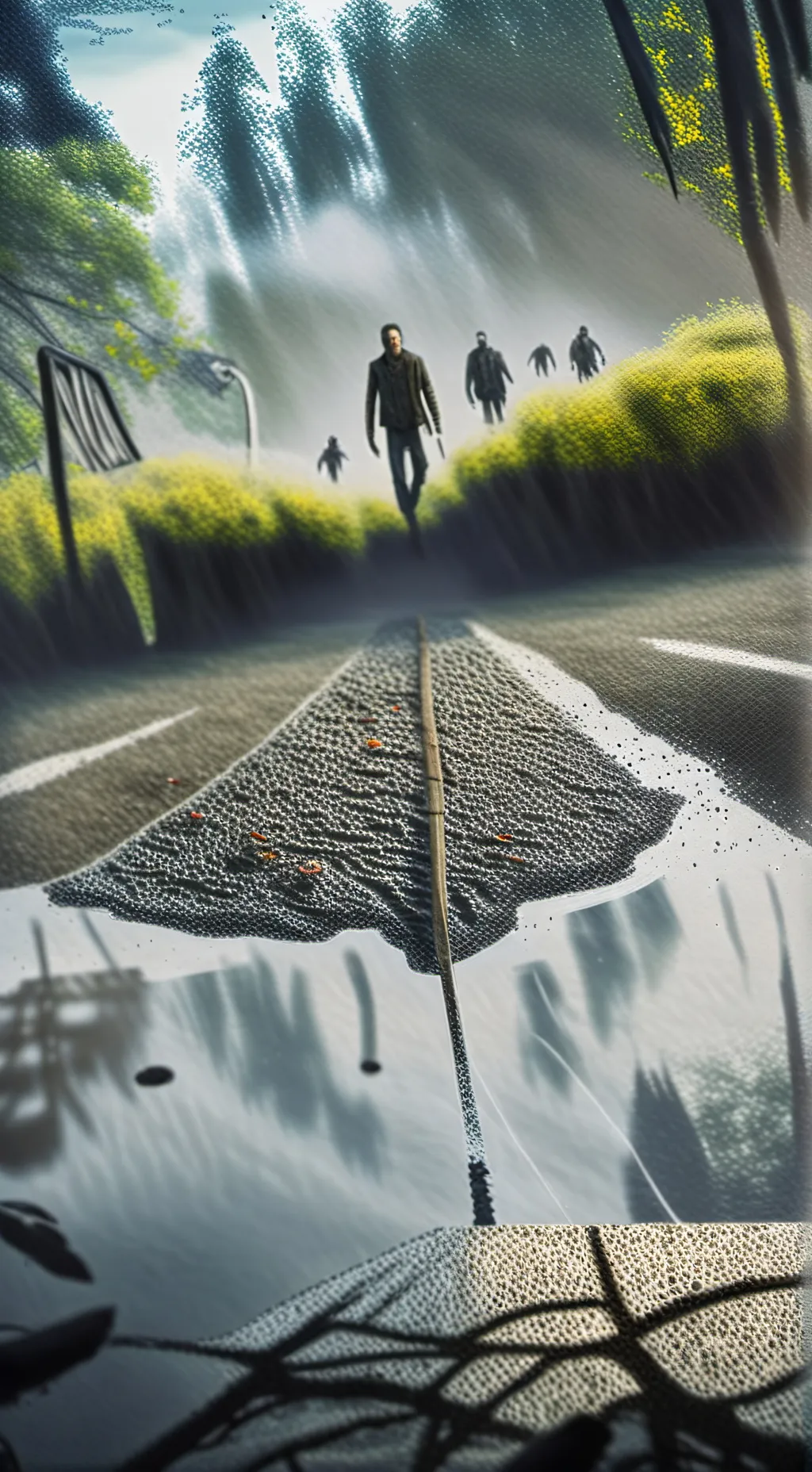 ai character: The Walking Dead  background