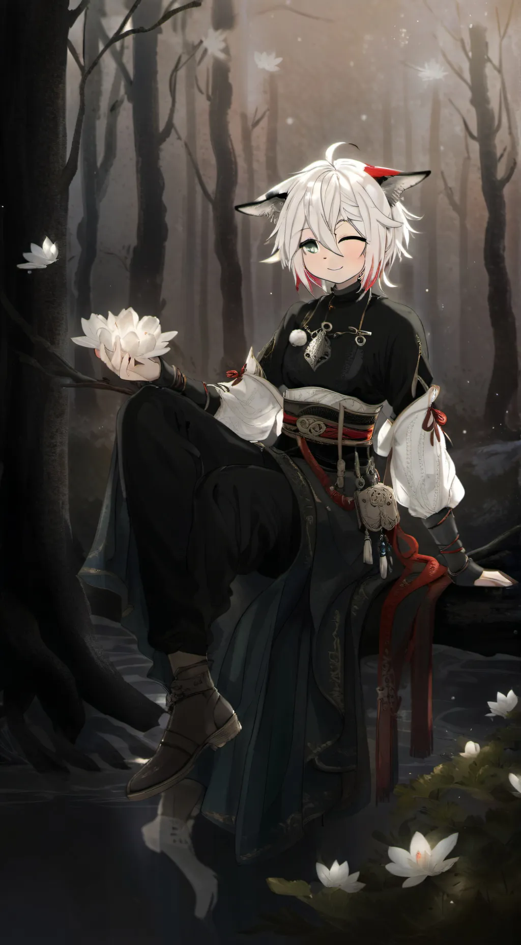 ai character: majenta background