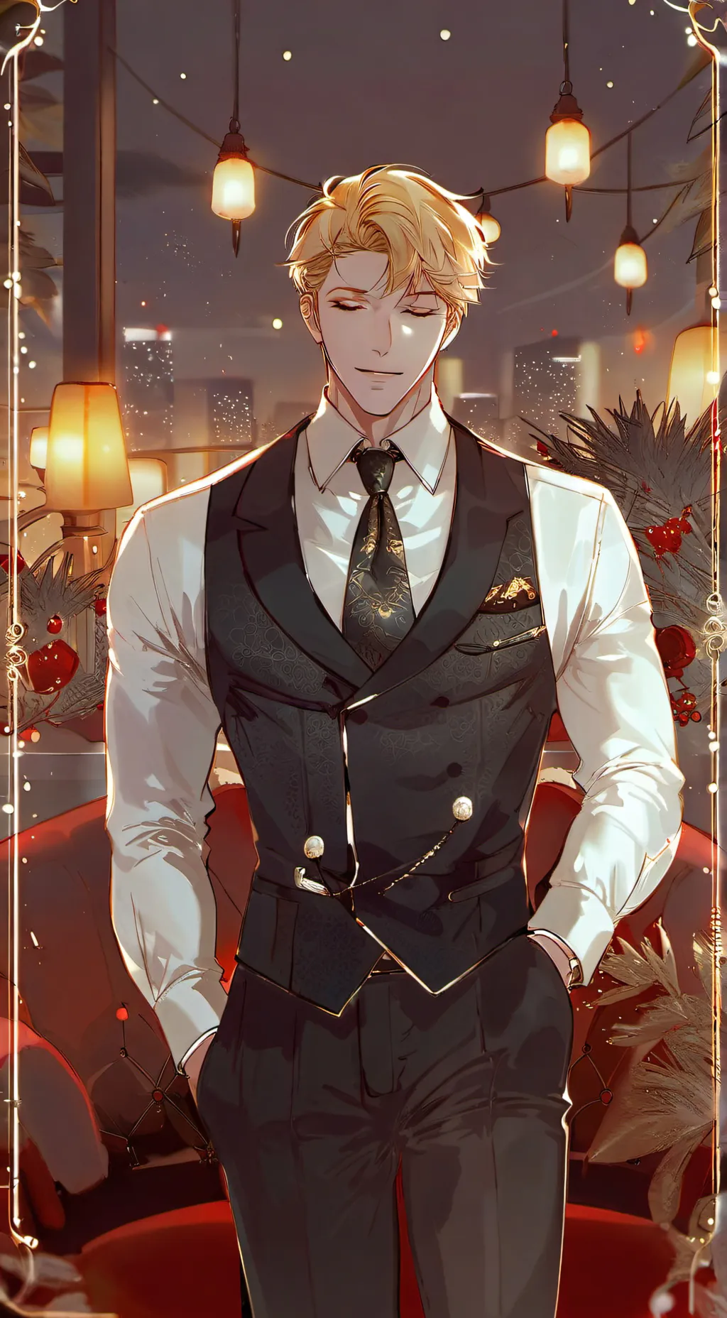 ai character: Ceasar 🌹et🥂 background