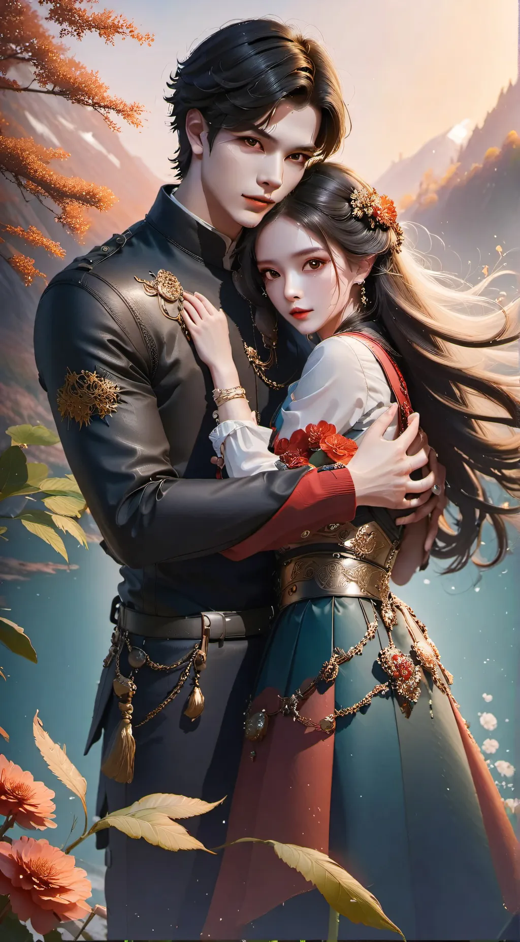 ai character: Ben and Lily  background