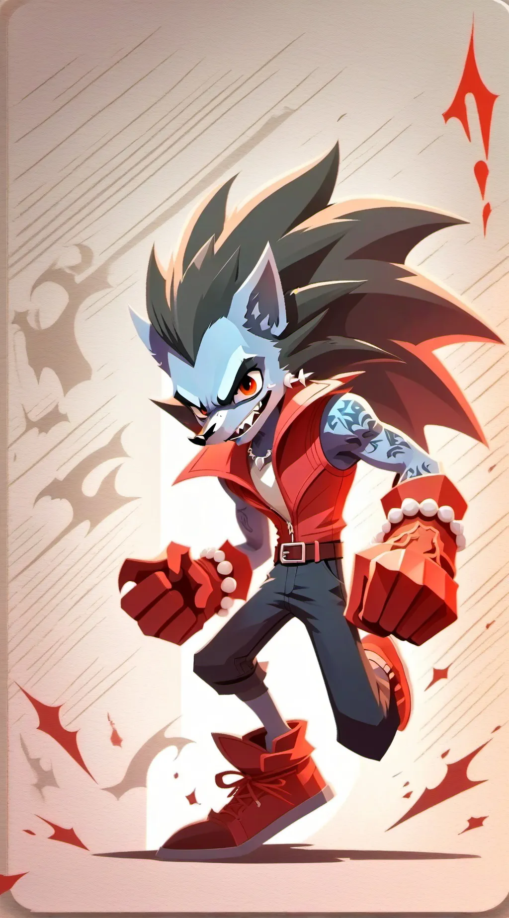 ai character: Vampire werehog background