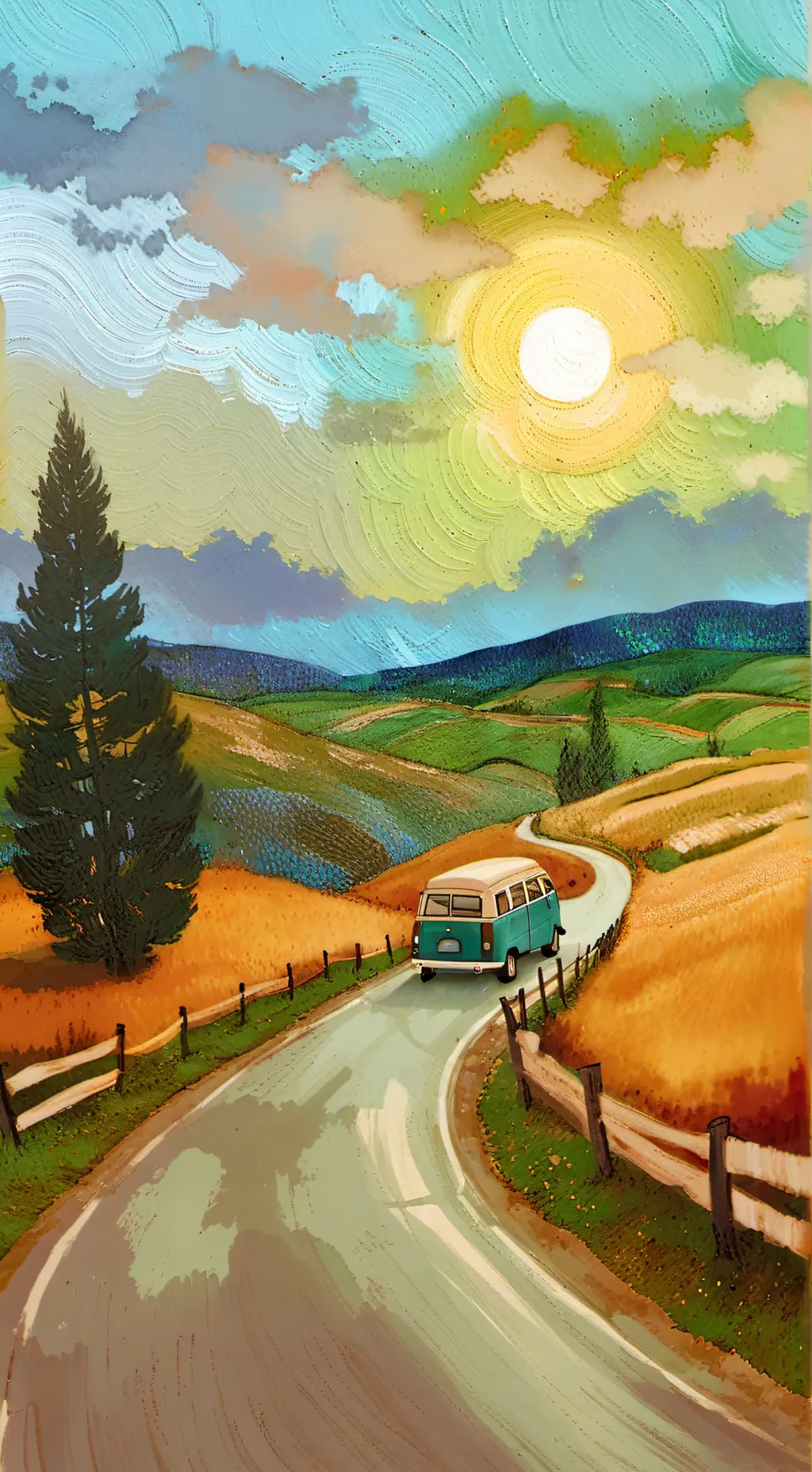 ai character: PJO Road Trip! background