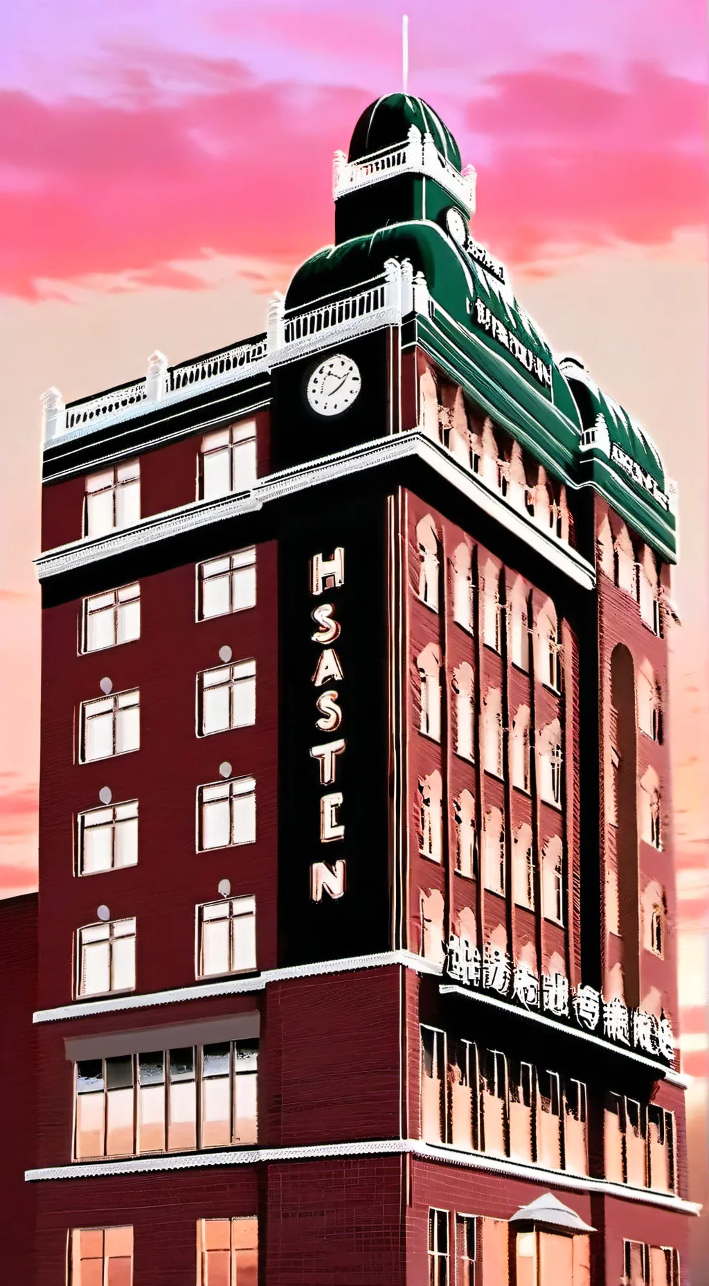 ai character: HH but Vaggie  background