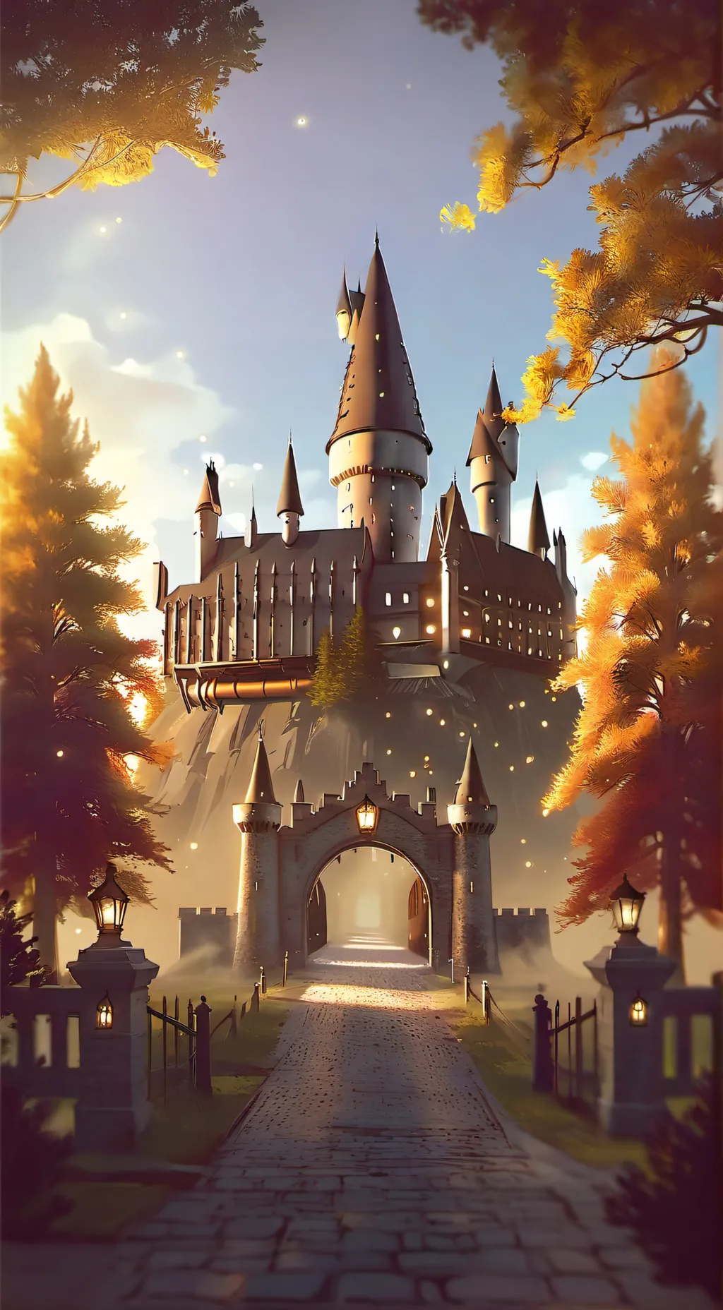 ai character: Hogwarts🌸🪷🌷🌺 background