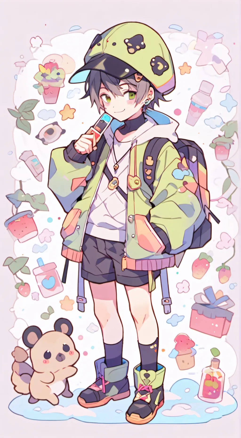 ai character: MHAxJJK background