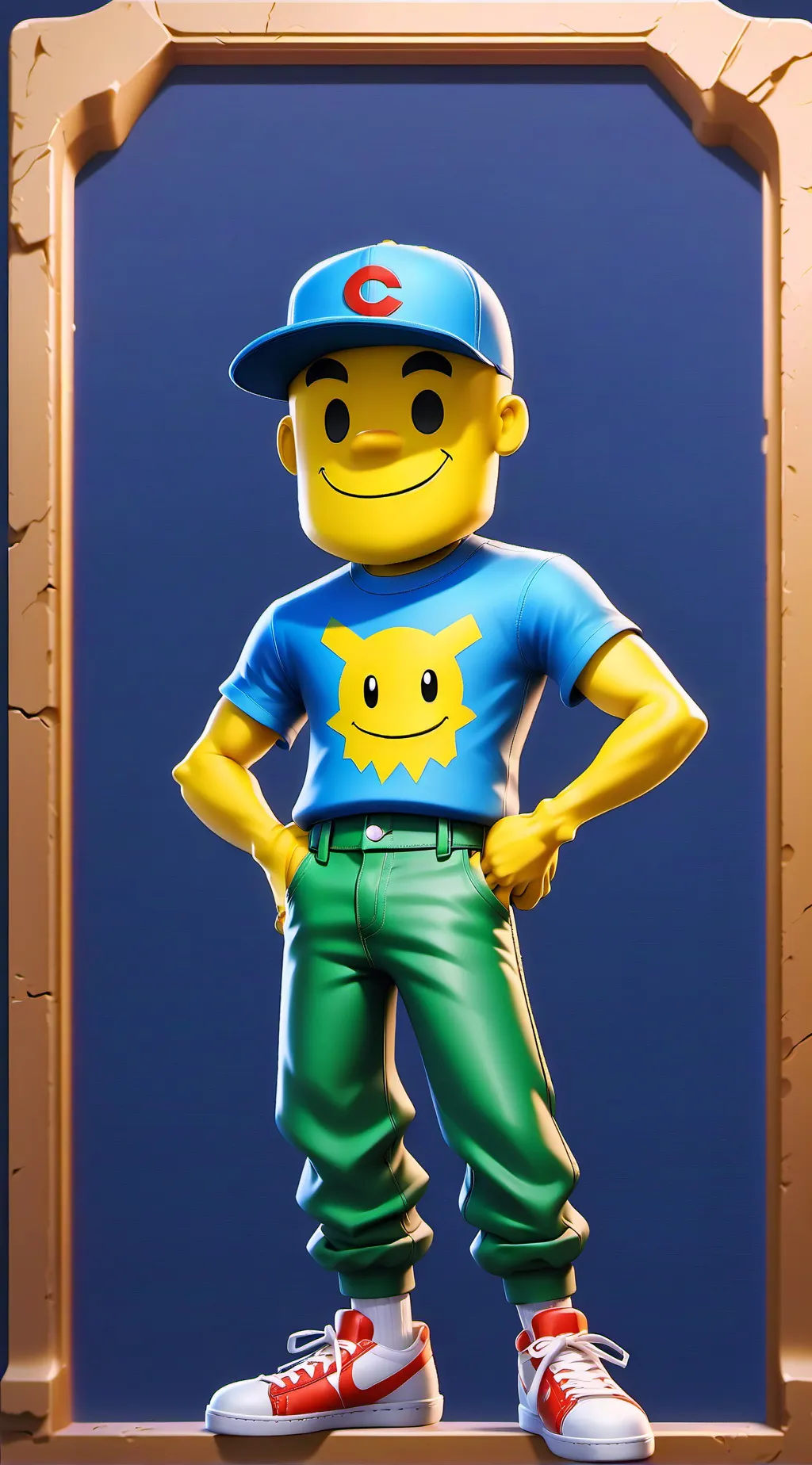 ai character: Roblox noob background