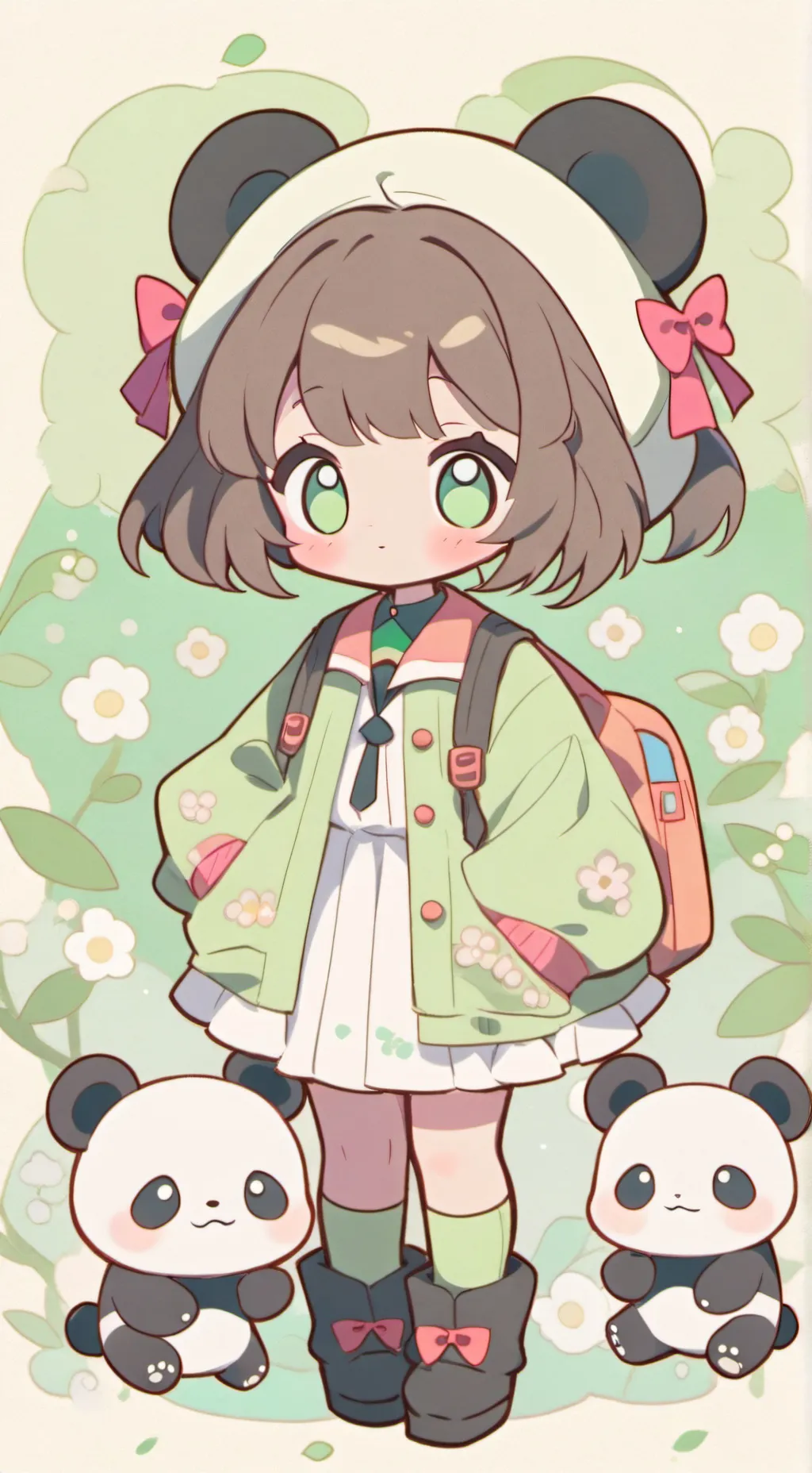 ai character: 🐾Pandora🐼 background