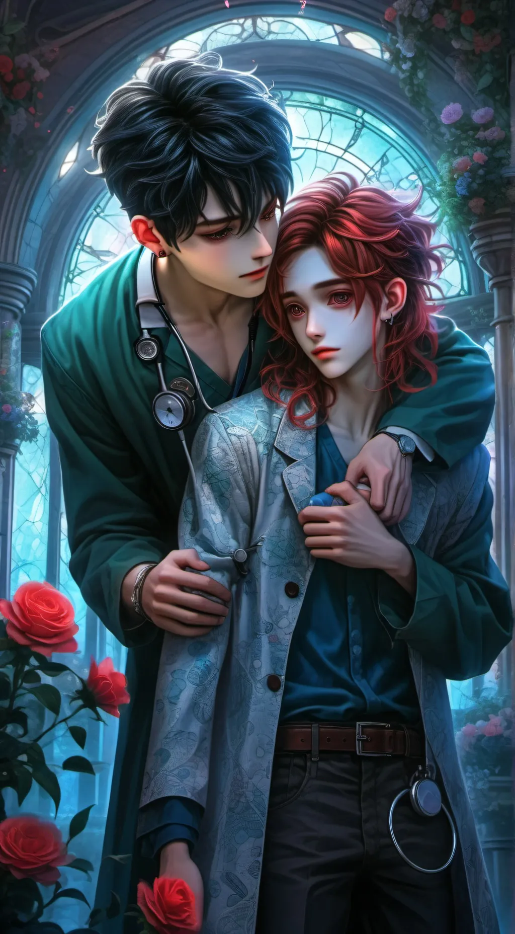 ai character: Jacob the red hair background