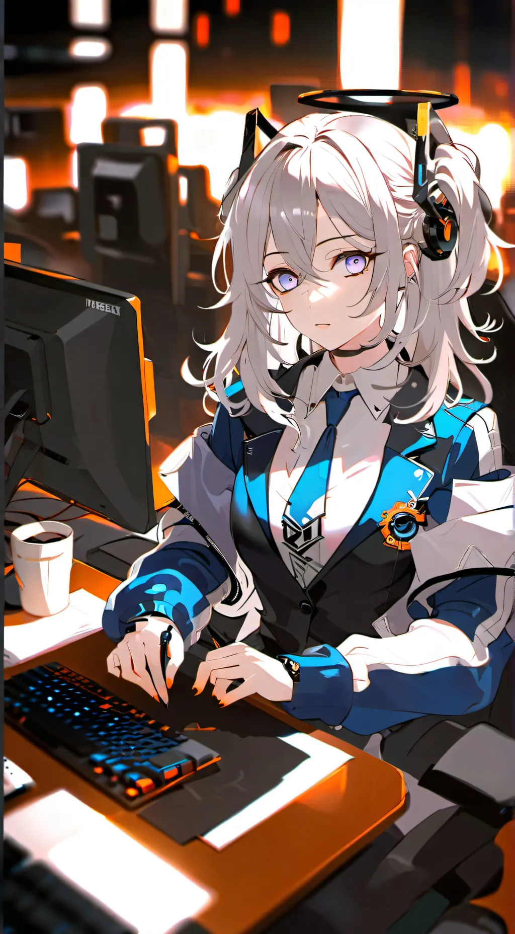 ai character: Rei background