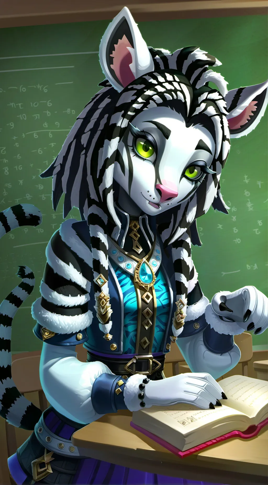 ai character: Zèbre Spirit Mignon background