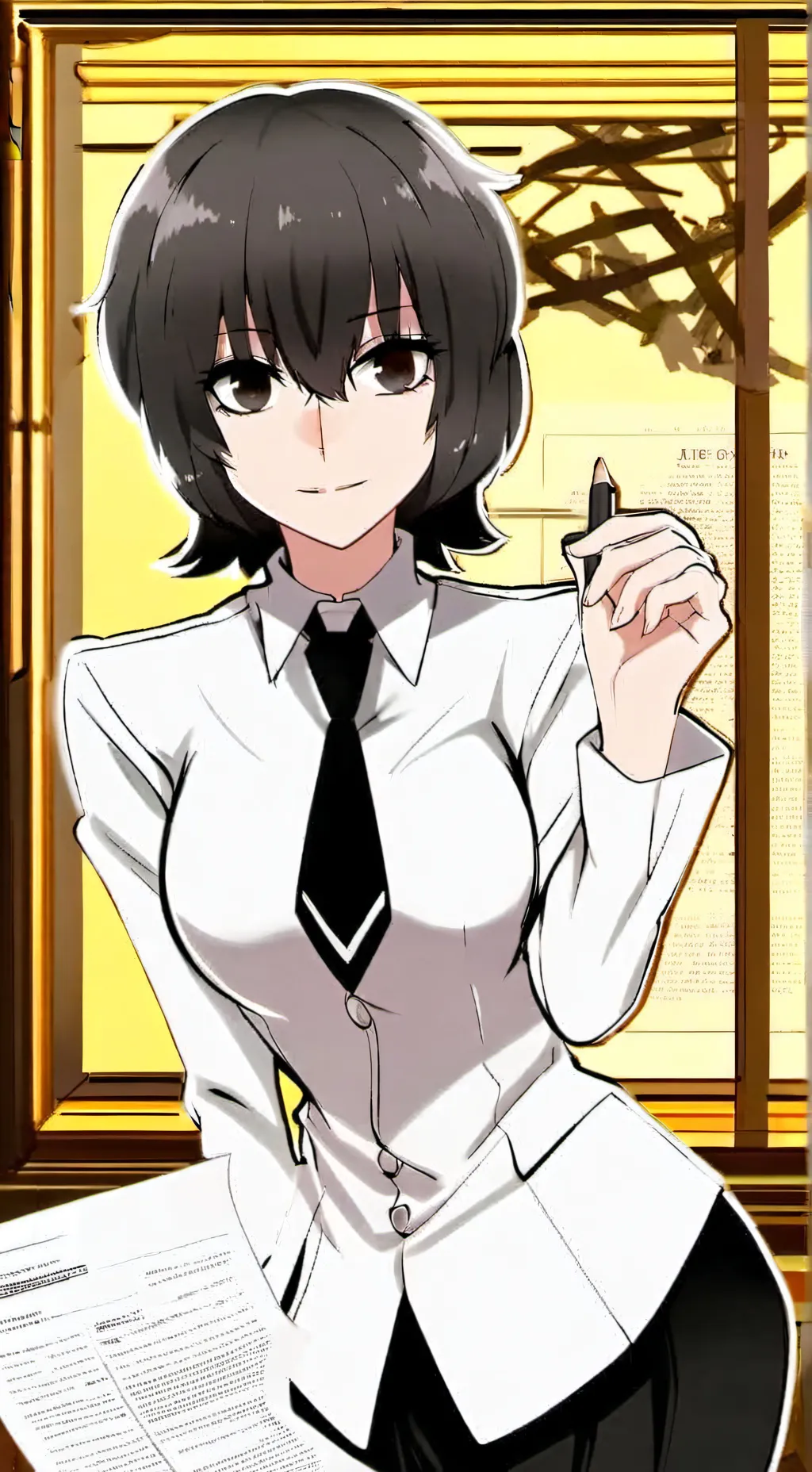 ai character: 梓轩 background