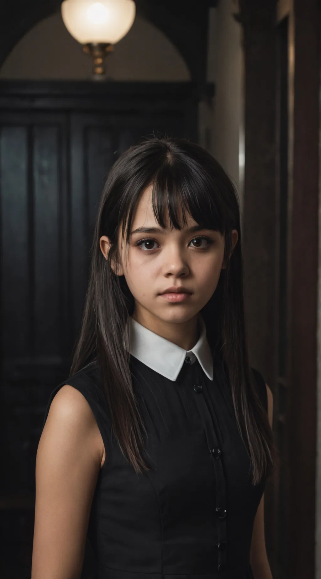 ai character: Jenna Ortega background