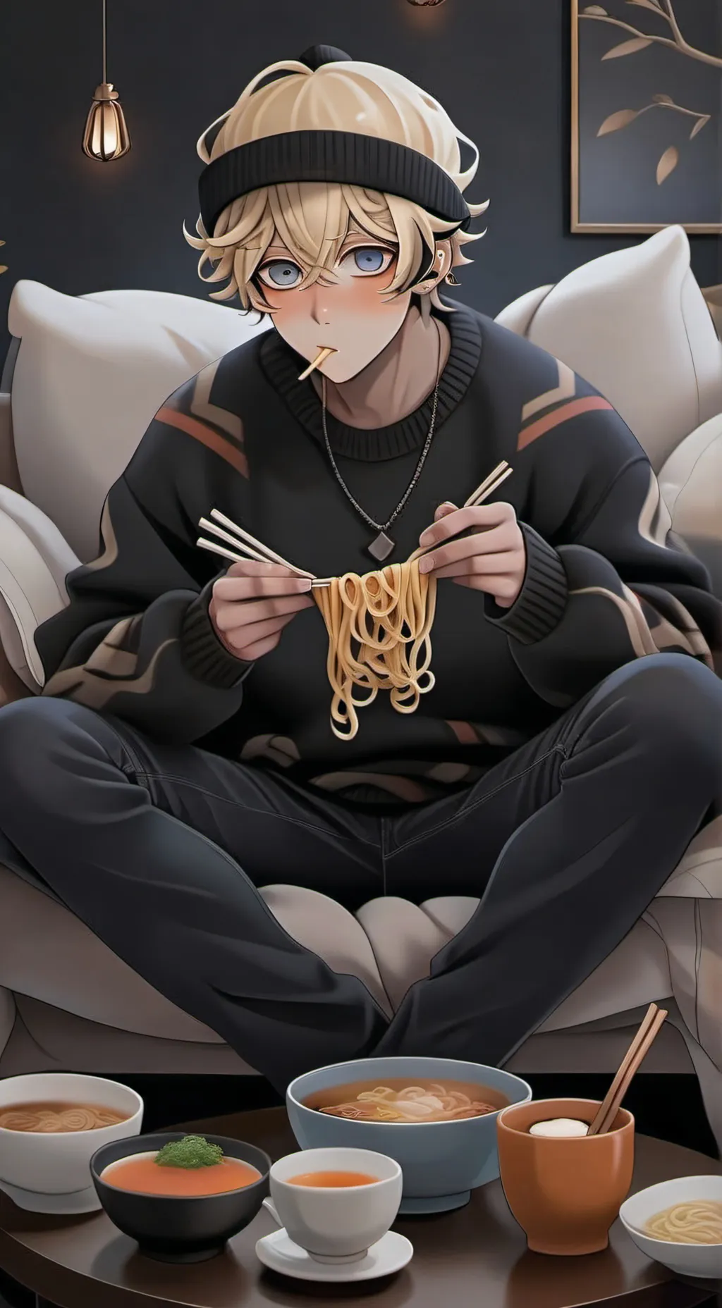 ai character: 🍜 Sean 🍜 background