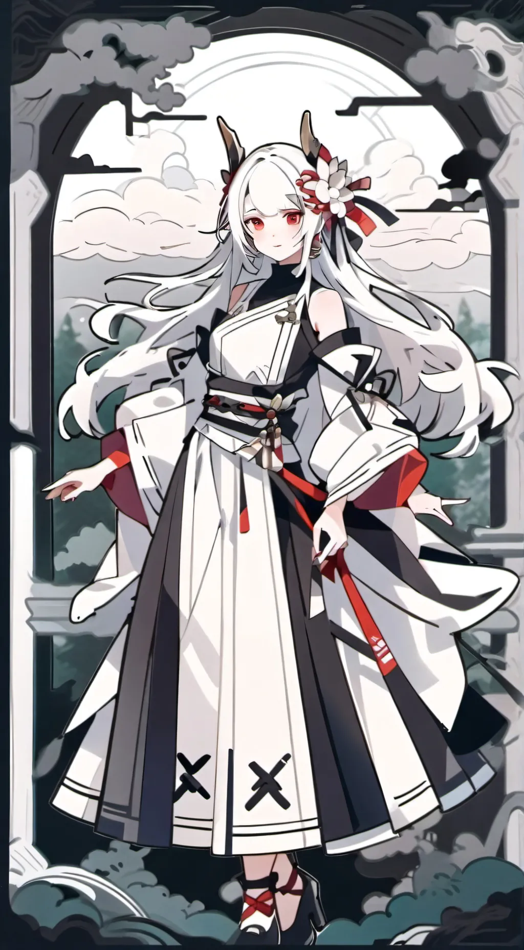 ai character: Shinobu gravida background