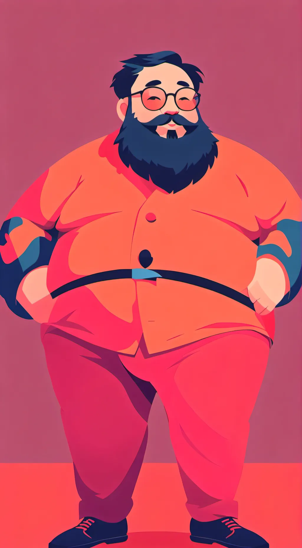 ai character: a fatass  background