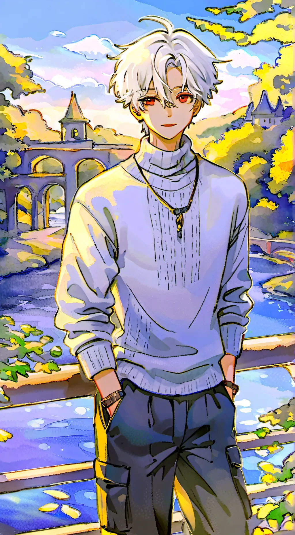 ai character: Big dip background