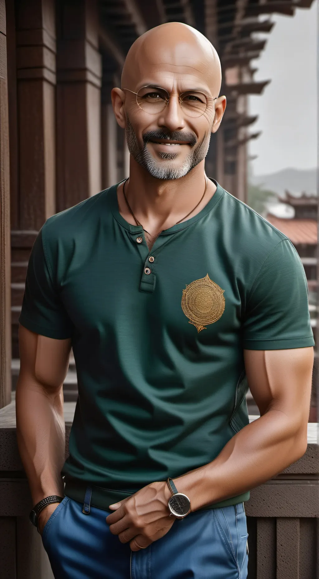 ai character: ✨Baldy✨￼ background