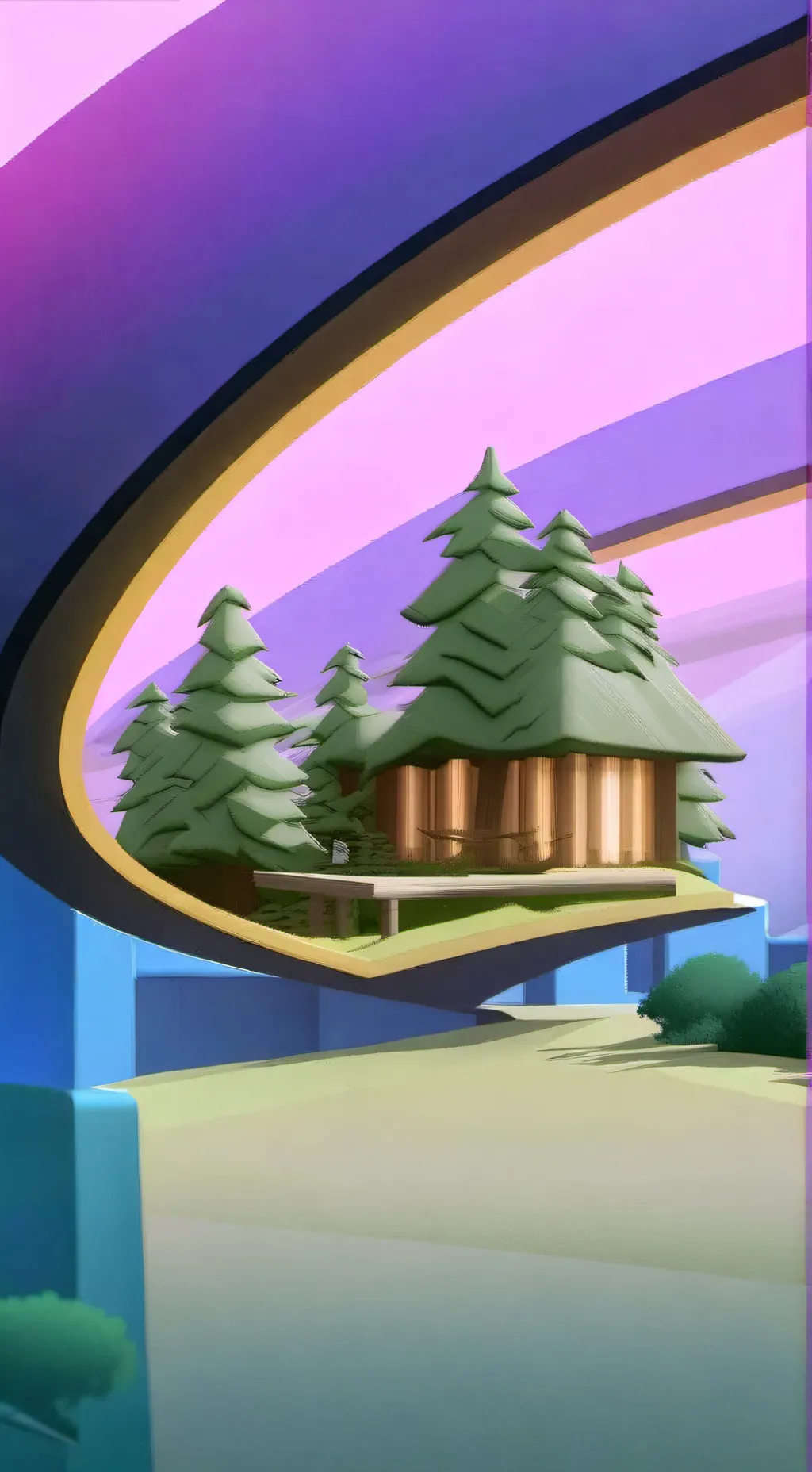 ai character: dandy's wood background