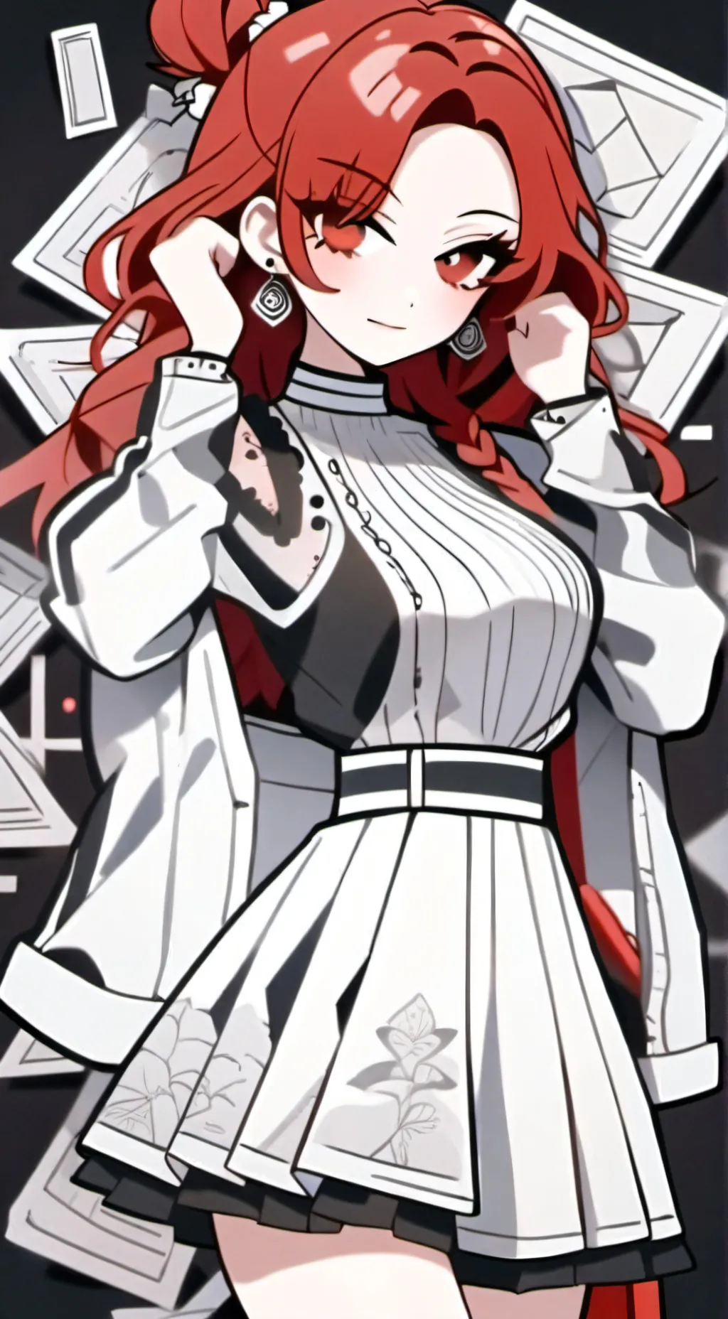 ai character: Amber background