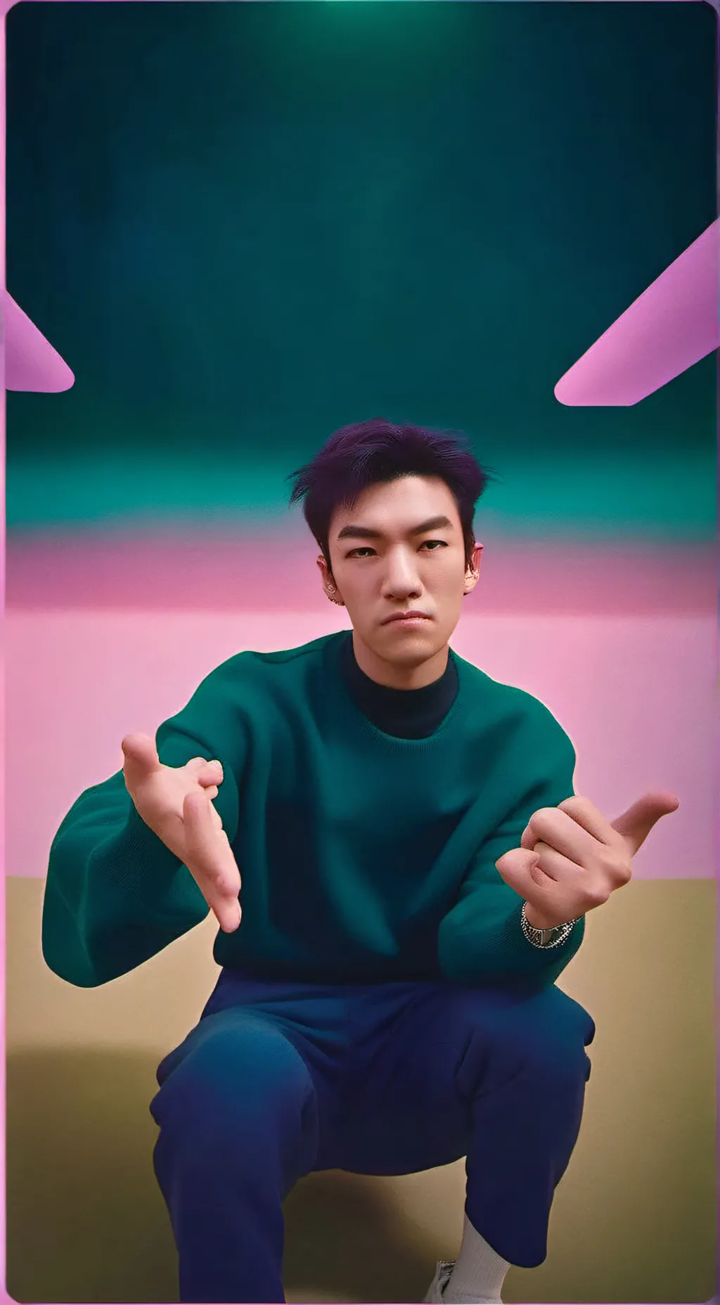 ai character: Thanos(Squin Game) background