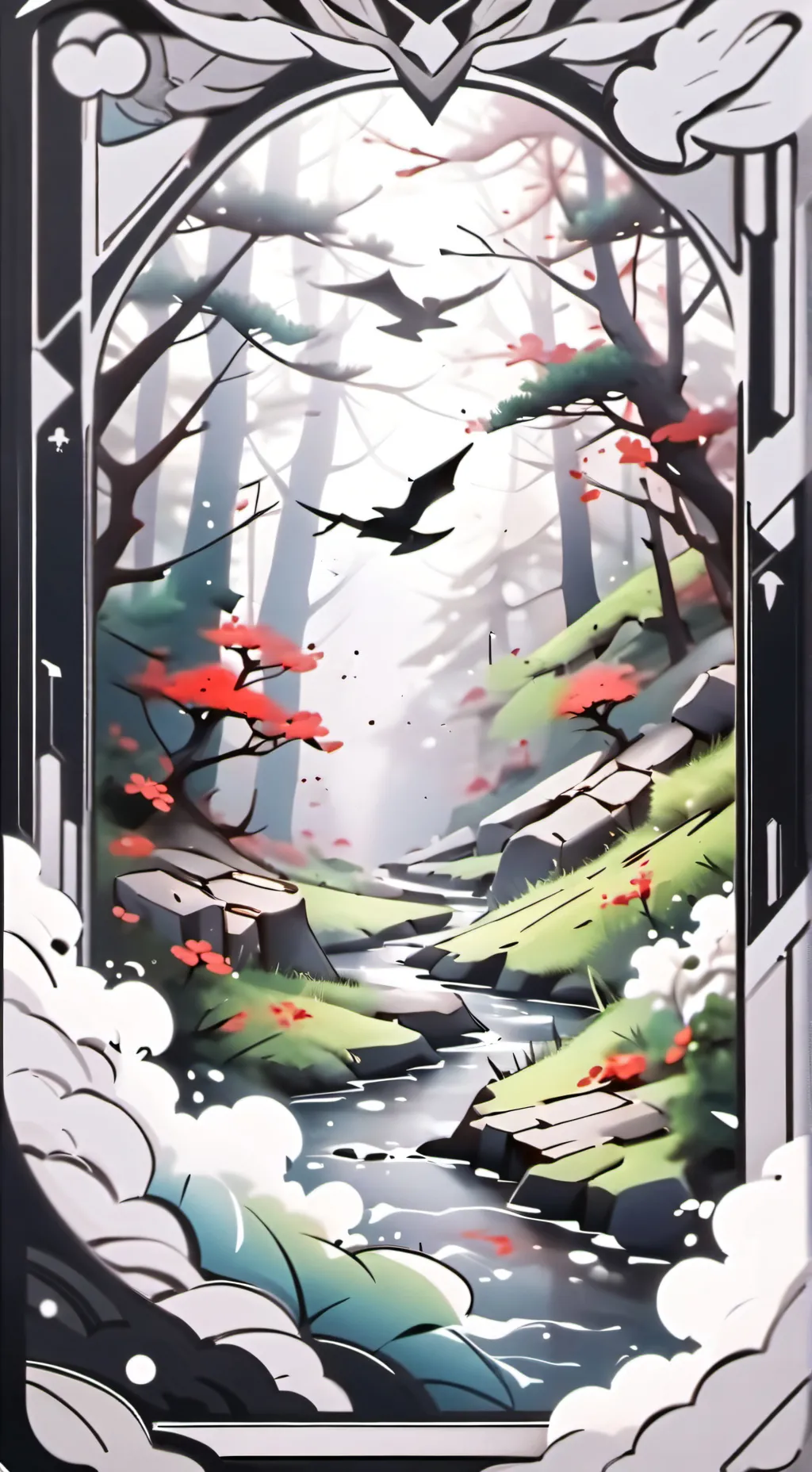 ai character: milestone tracker background