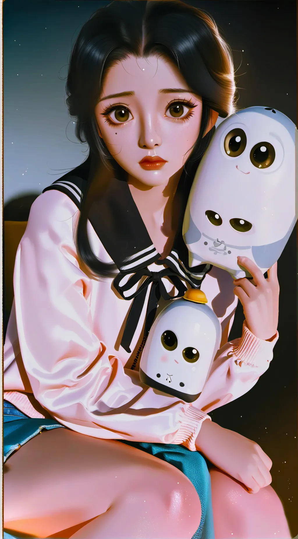 ai character: ella background