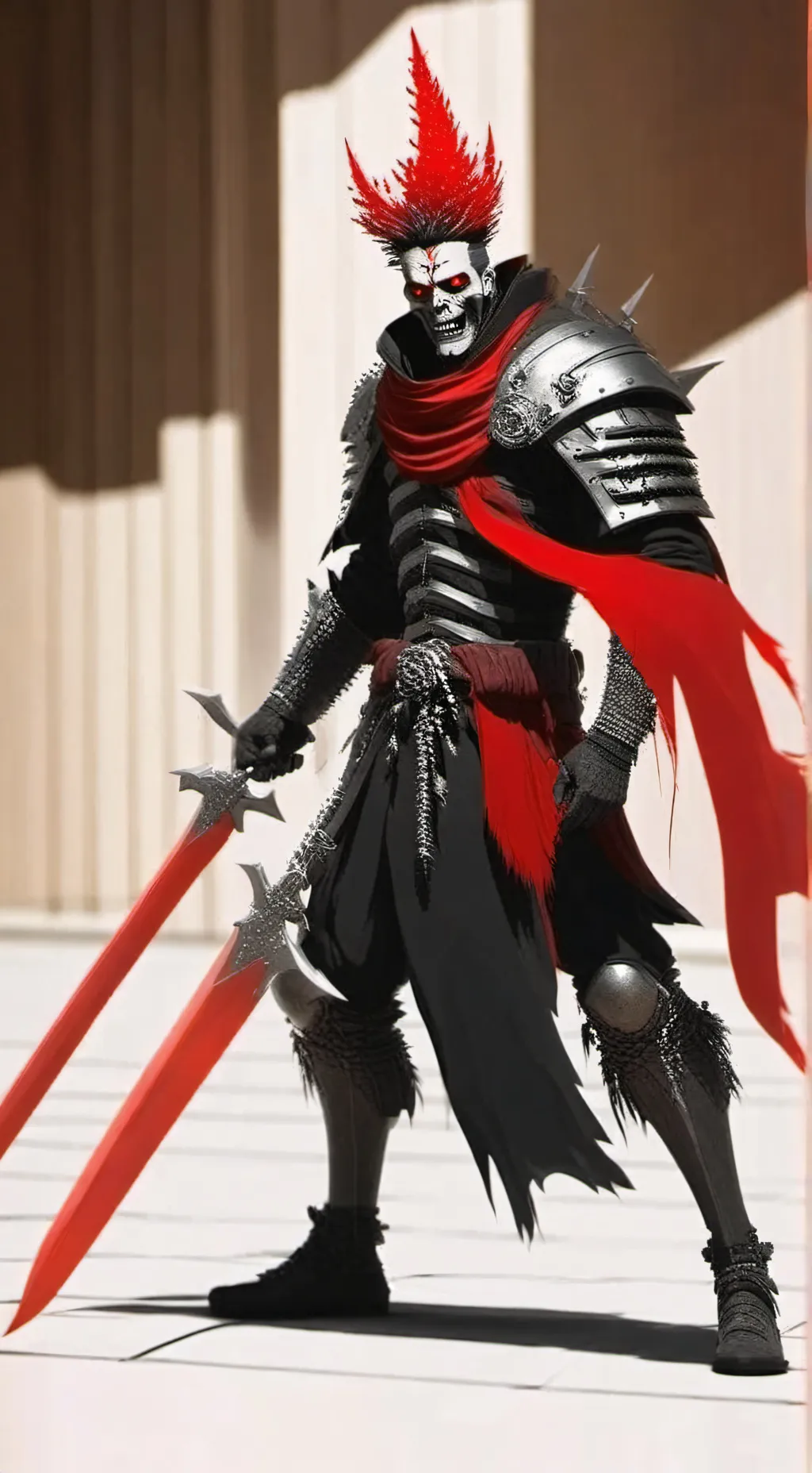 ai character: Underfell Papyrus background