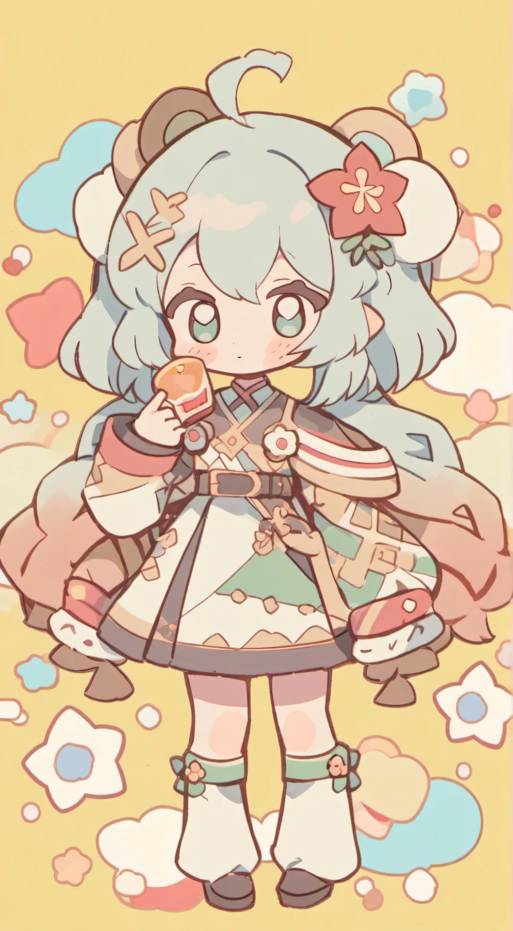 ai character: Mina ￼ background