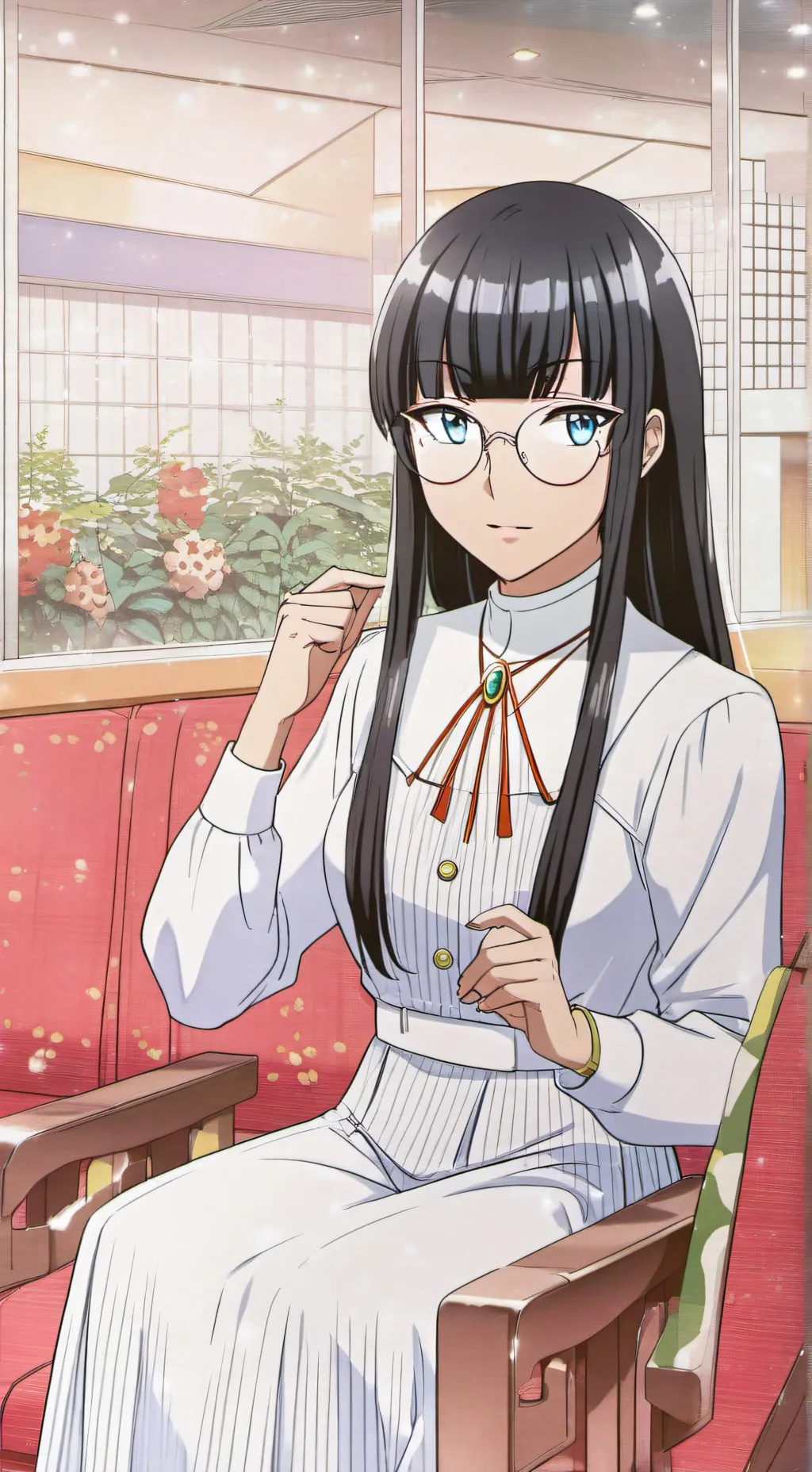 ai character: Megami x Kuroko ys background