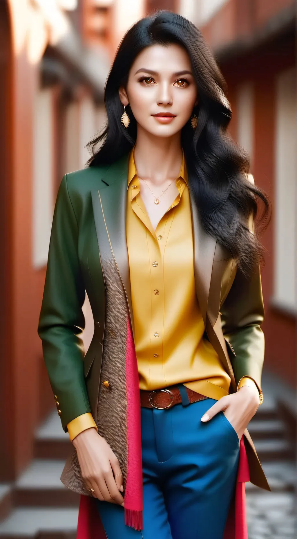 ai character: Zoe kusama  background