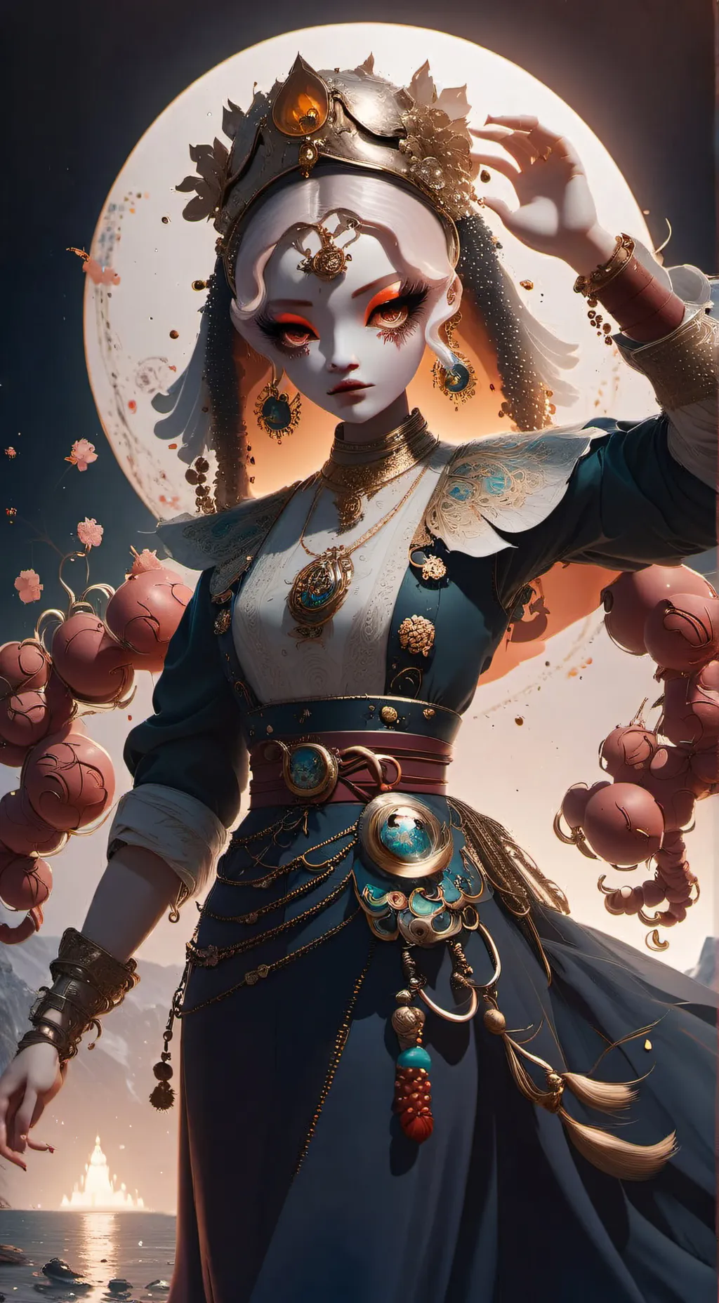 ai character: Goob and shrimpo  background