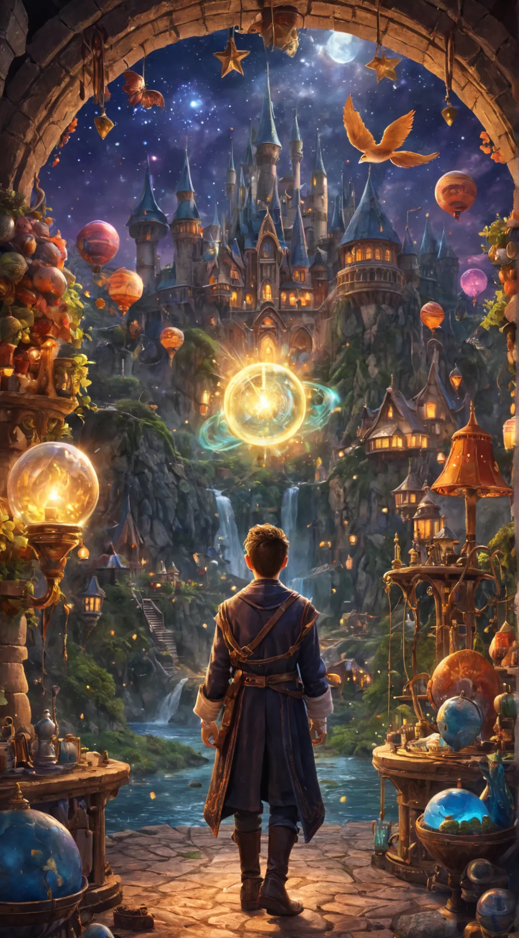 ai character: magic school background