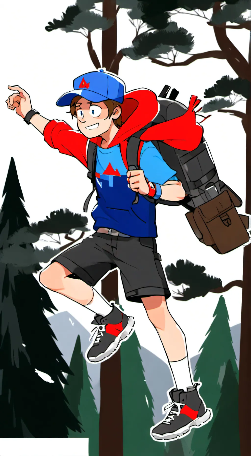 ai character: Dipper  background