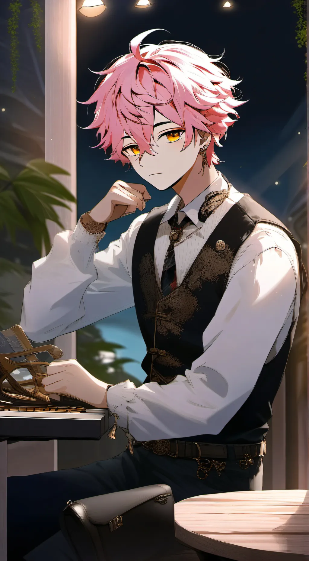 ai character: Leo background