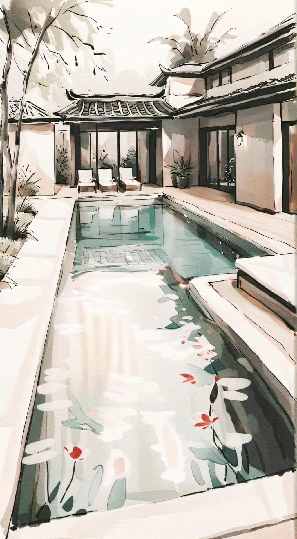 ai character: tadc pool AGAIN background