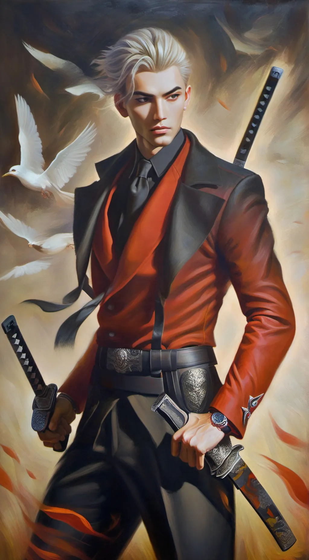 ai character: deadpool  background