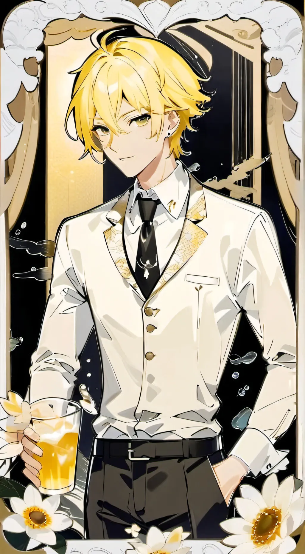 ai character: Leon😘 background