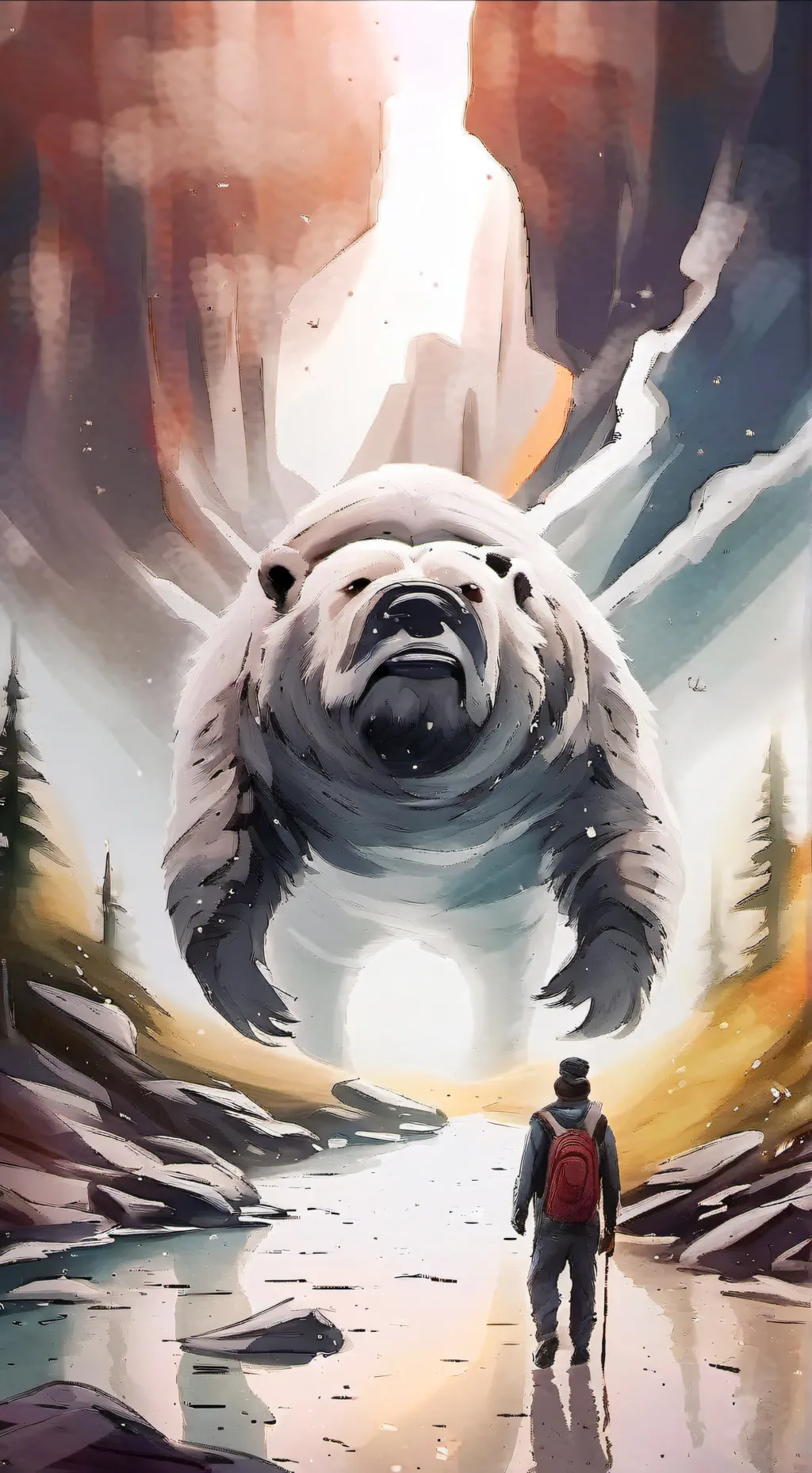 ai character: Astro titan tv man background