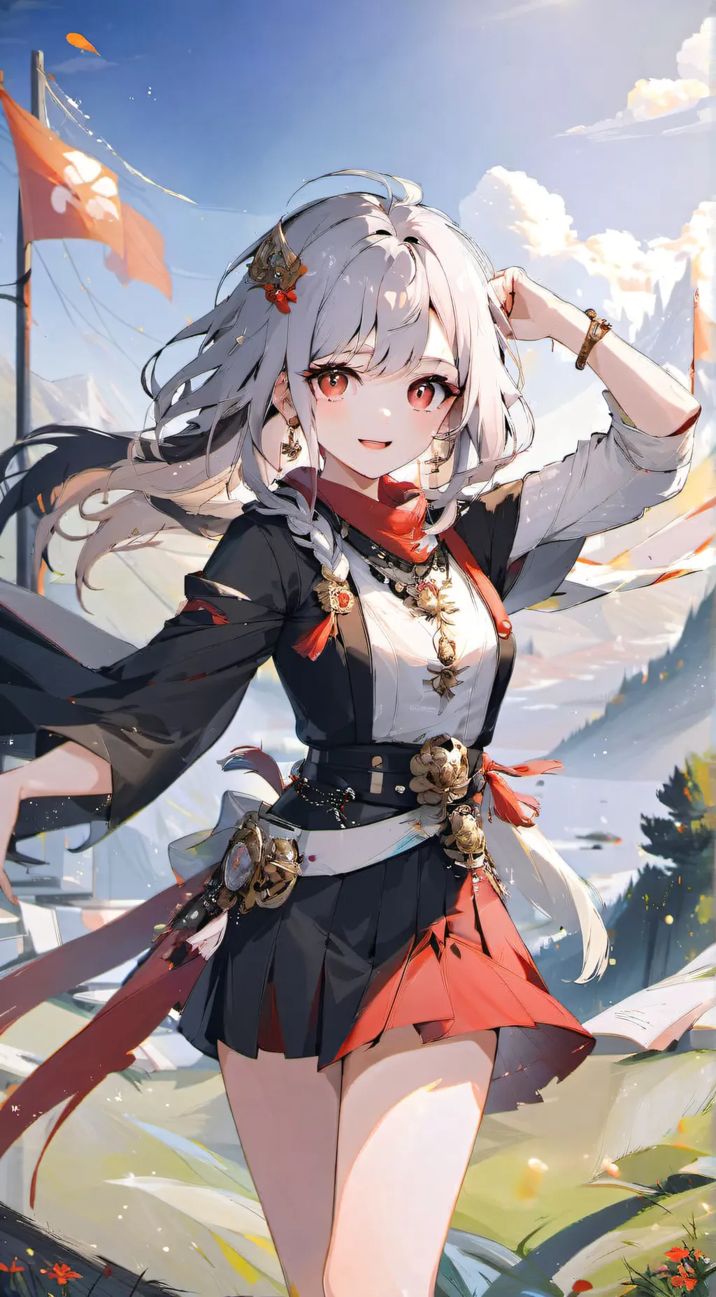 ai character: Aurora background