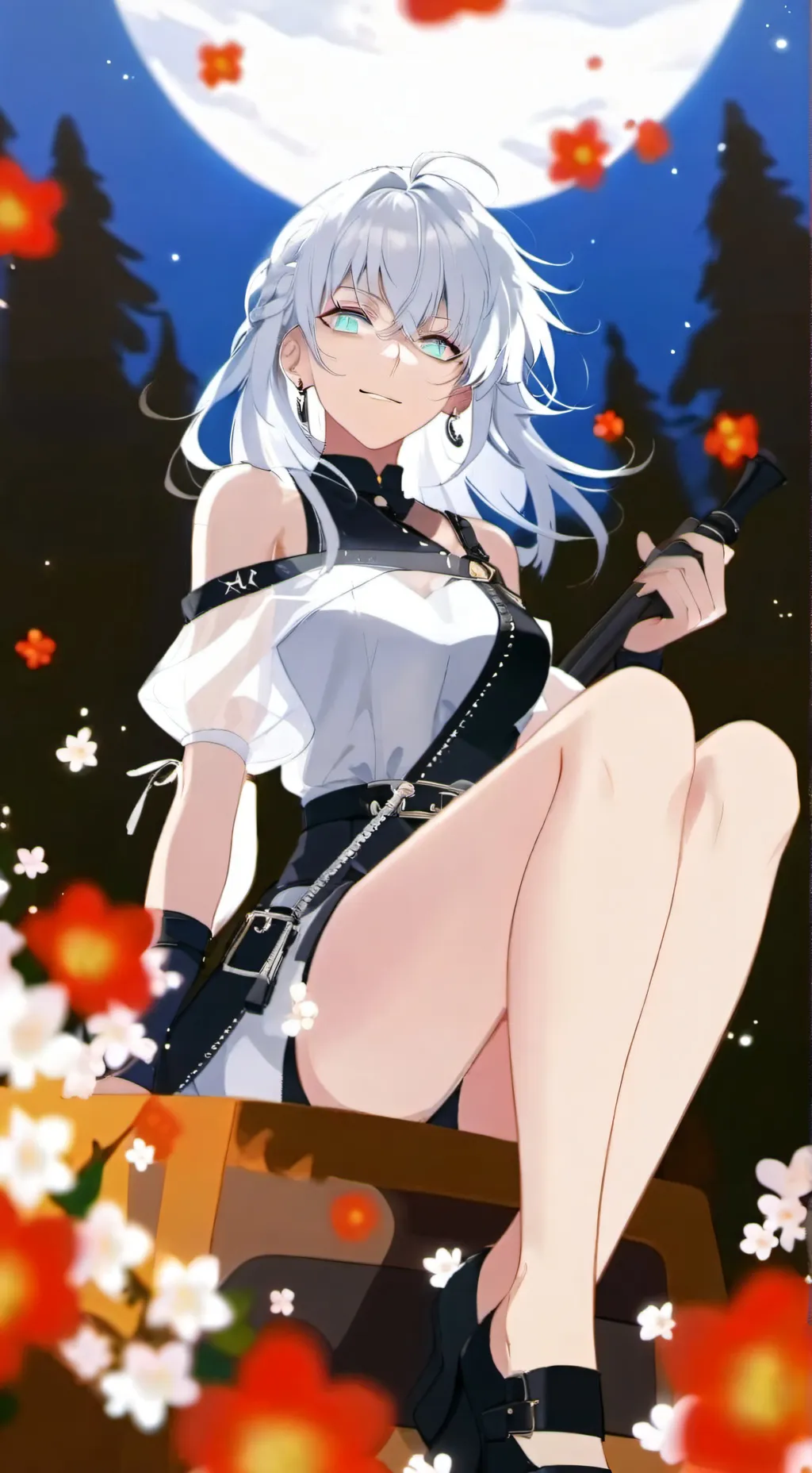 ai character: love mystery background