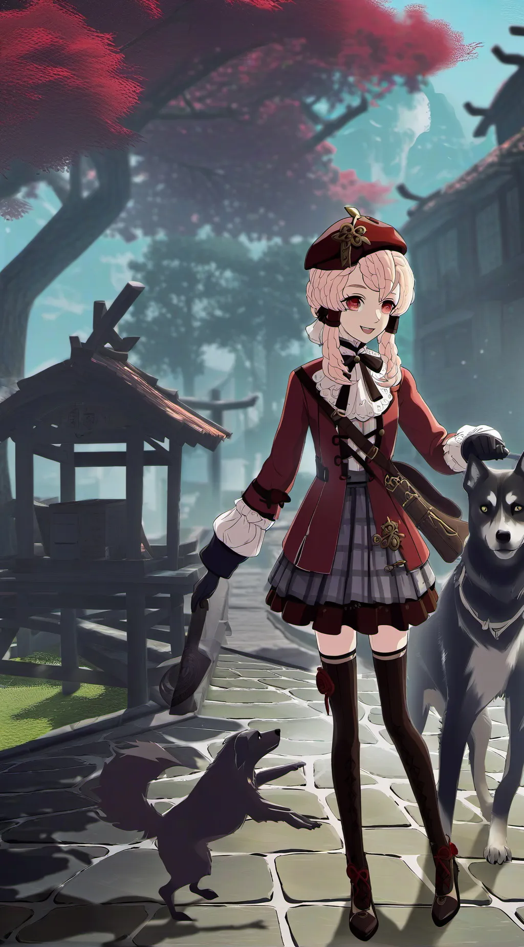 ai character: Mitzuri canrolly  background