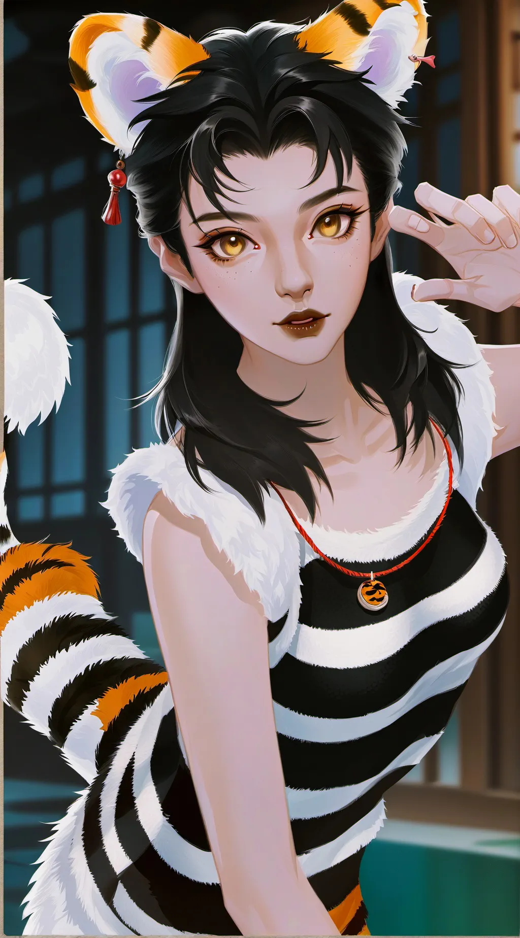 ai character: Tigerstripe Spirit background