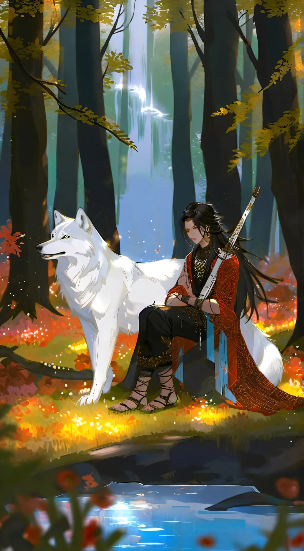 ai character: bella the wolf background