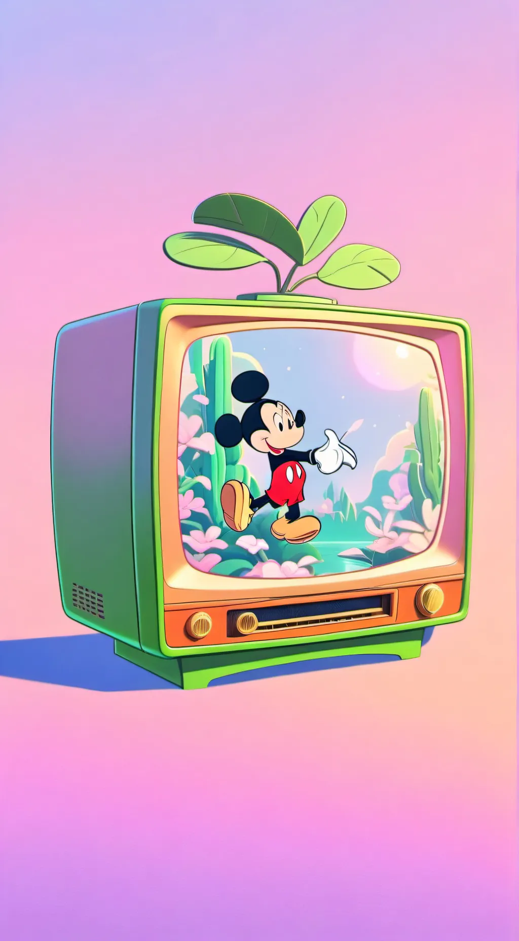 ai character: 📺Vee🎤 background