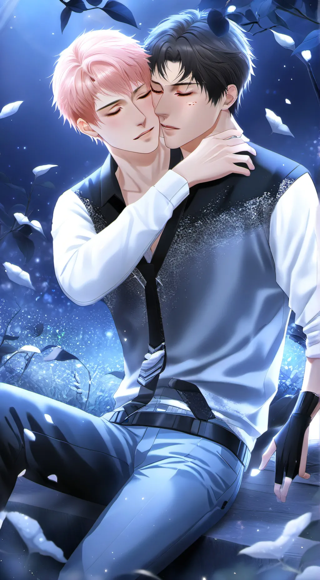 ai character: Yuji and megumi background