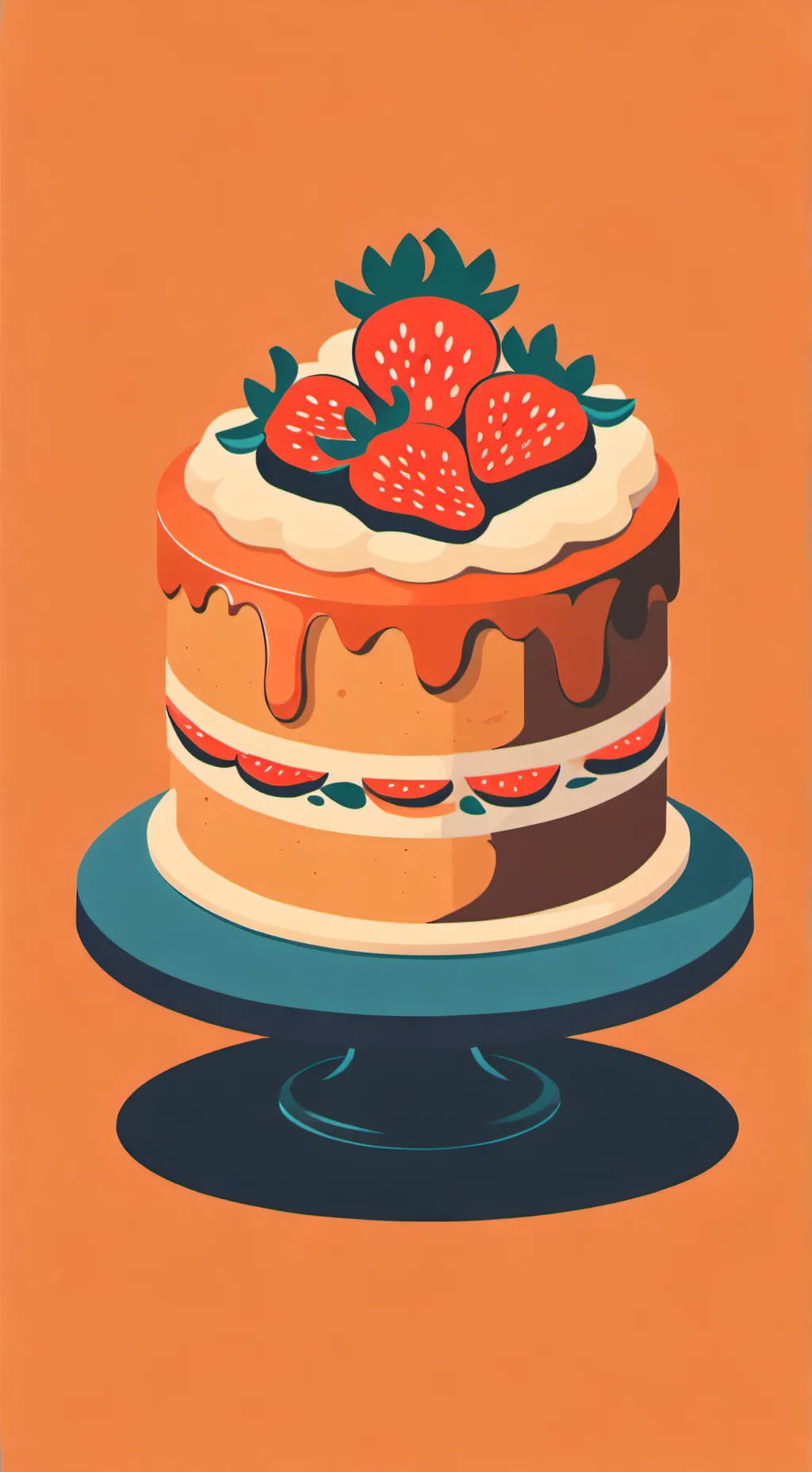 ai character: Fruitcake.. background